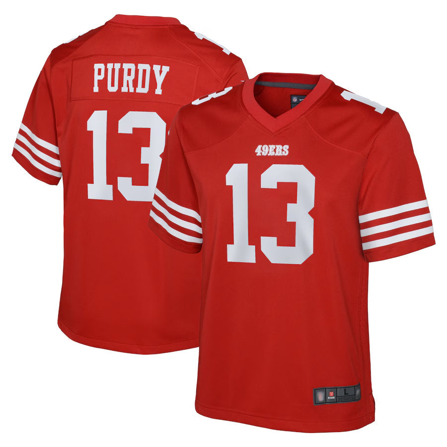 Kooe SF.49ers #13 Brock Purdy Player Scarlet Home Game Stitched Jerseys