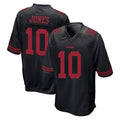 Kooe SF.49ers #10 Mac Jones Player Black Alternate Home Game Stitched Jerseys