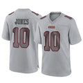 Kooe SF.49ers #10 Mac Jones Player Gray Atmosphere Fashion Home Game Stitched Jerseys
