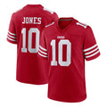 Kooe SF.49ers #10 Mac Jones Player Red Game Home Stitched Jerseys