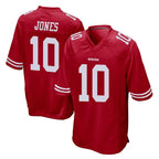 Kooe SF.49ers #10 Mac Jones Player Red Home Game Stitched Jerseys