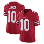 Kooe SF.49ers #10 Mac Jones Player Red Limited Vapor Untouchable Home Game Stitched Jerseys