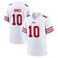 Kooe SF.49ers #10 Mac Jones Player White Game Home Stitched Jerseys