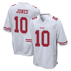 Kooe SF.49ers #10 Mac Jones Player White Home Game Stitched Jerseys
