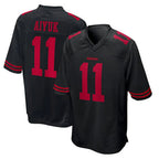 Kooe SF.49ers #11 Brandon Aiyuk Player Black Stitched Jerseys