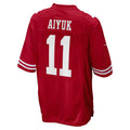 Kooe SF.49ers #11 Brandon Aiyuk Player Scarlet Game Stitched Jerseys