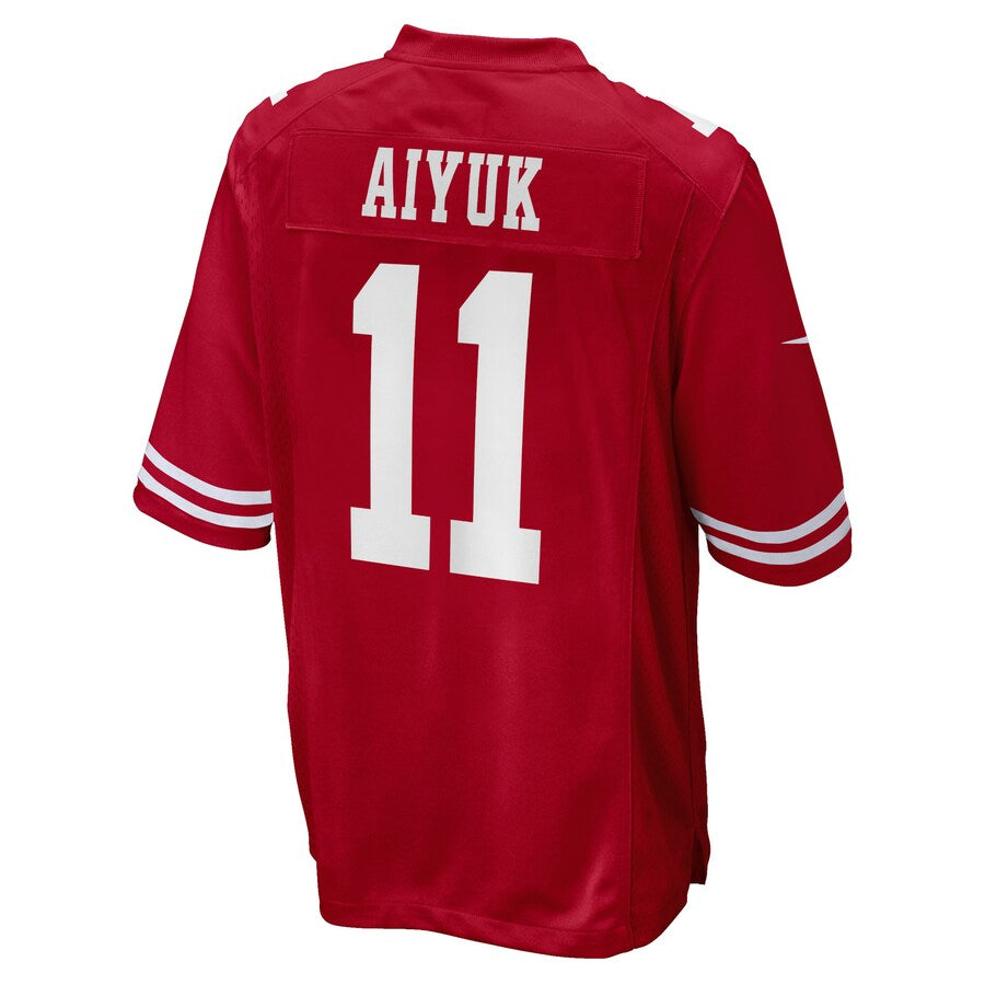 Kooe SF.49ers #11 Brandon Aiyuk Player Scarlet Game Stitched Jerseys