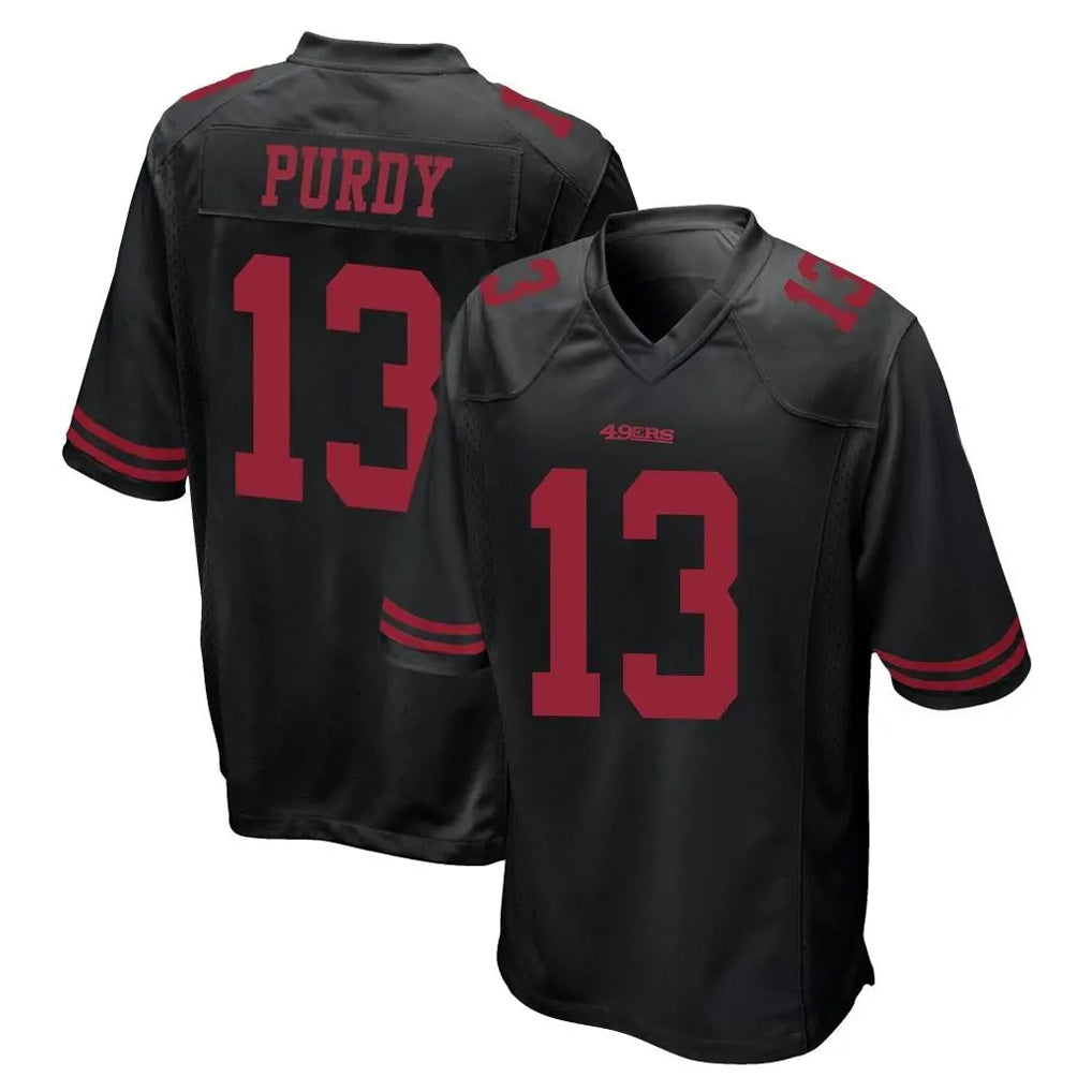 Kooe SF.49ers #13 Brock Purdy Player Black Alternate Home Game Stitched Jerseys