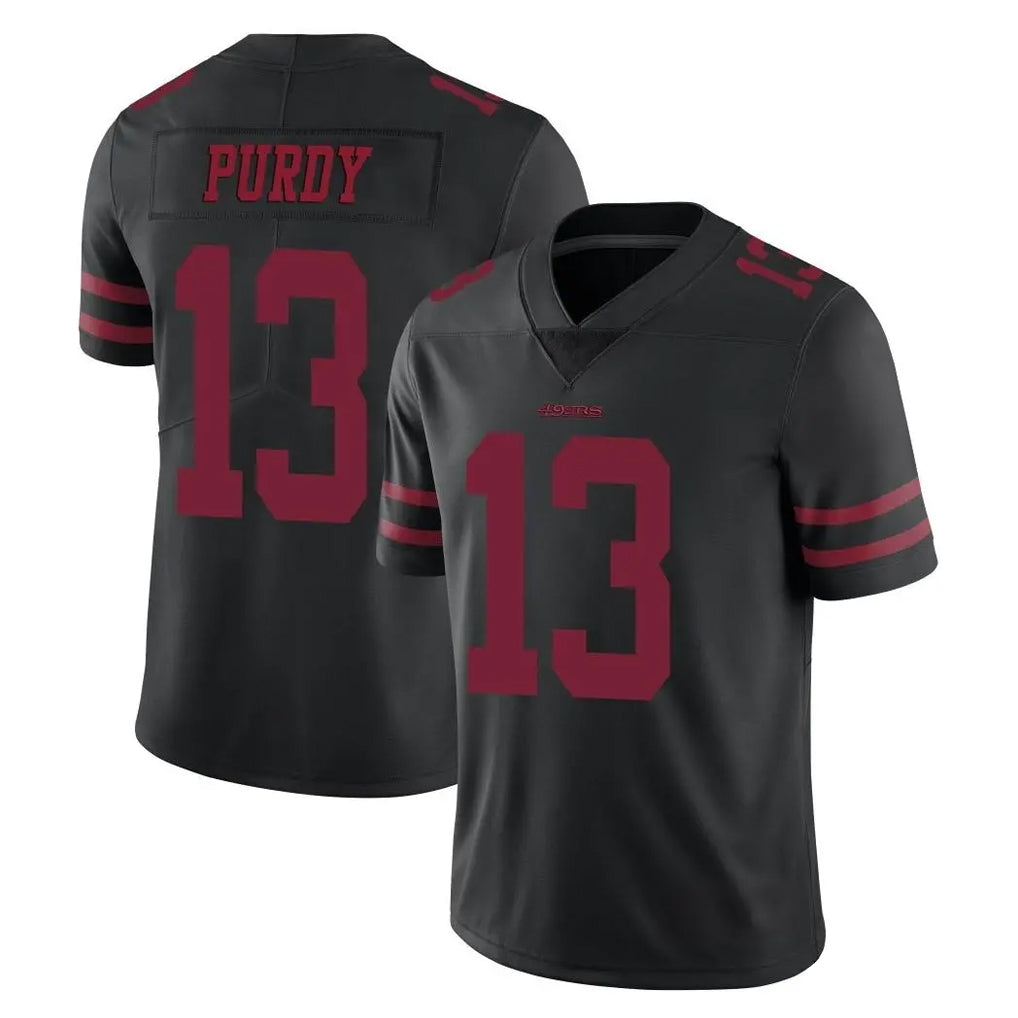 Kooe SF.49ers #13 Brock Purdy Player Black Alternate Limited Vapor Untouchable Home Game Stitched Jerseys