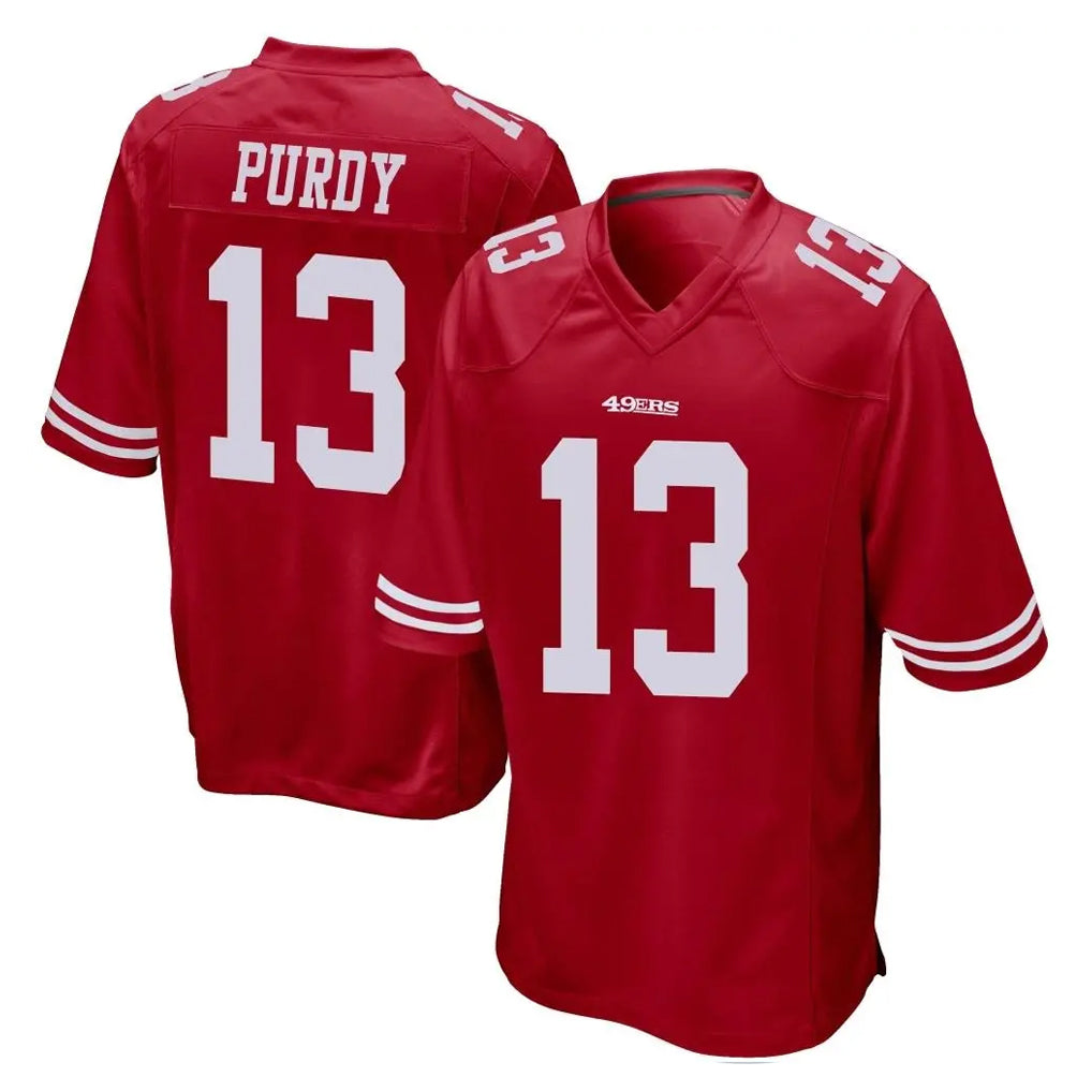 Kooe SF.49ers #13 Brock Purdy Player Red Home Game Stitched Jerseys