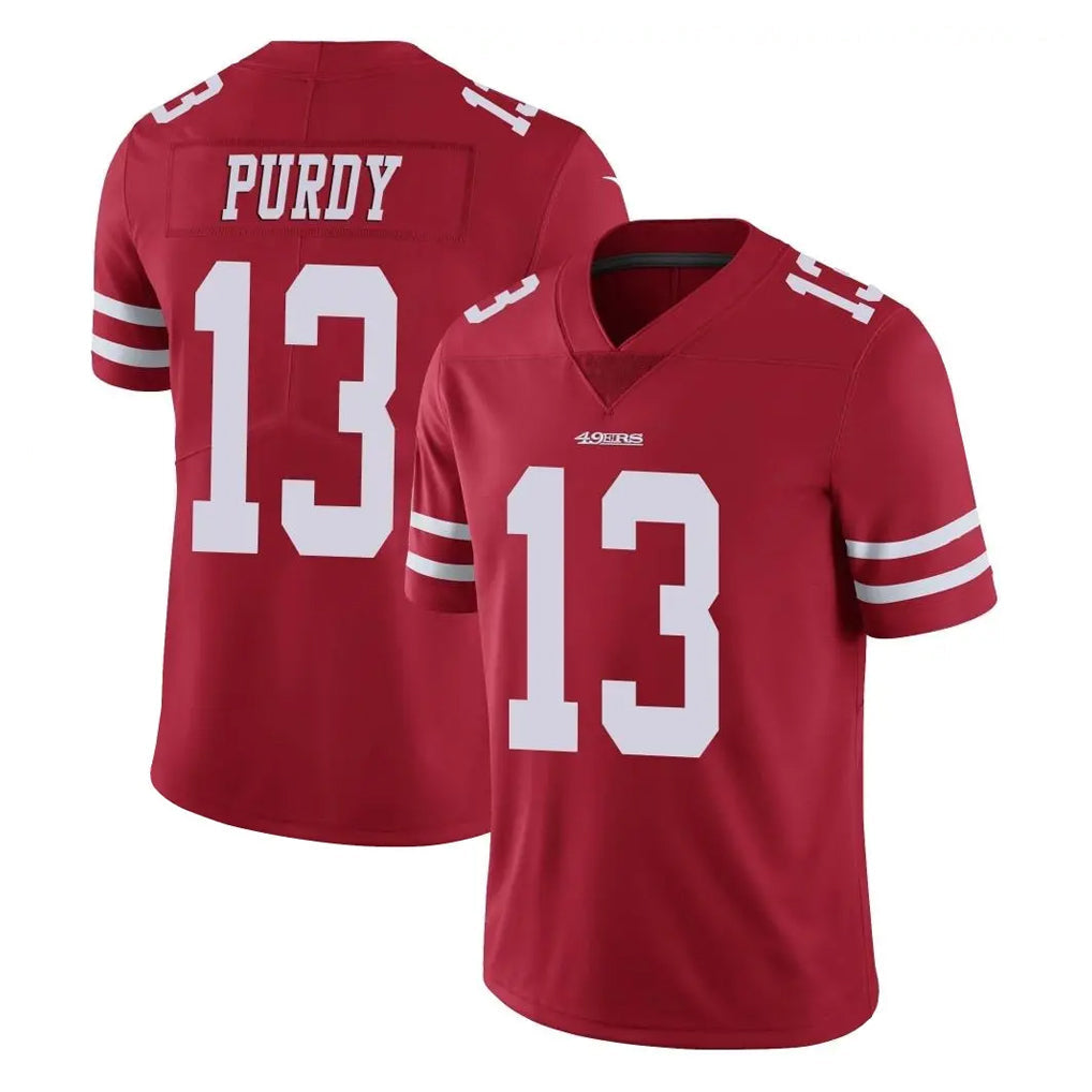Kooe SF.49ers #13 Brock Purdy Player Red Limited Vapor Untouchable Home Game Stitched Jerseys