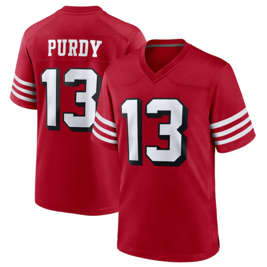 Kooe SF.49ers #13 Brock Purdy Player Scarlet Alternate Game Stitched Jerseys