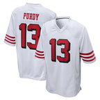 Kooe SF.49ers #13 Brock Purdy Player White Limited Alternate Home Game Stitched Jerseys