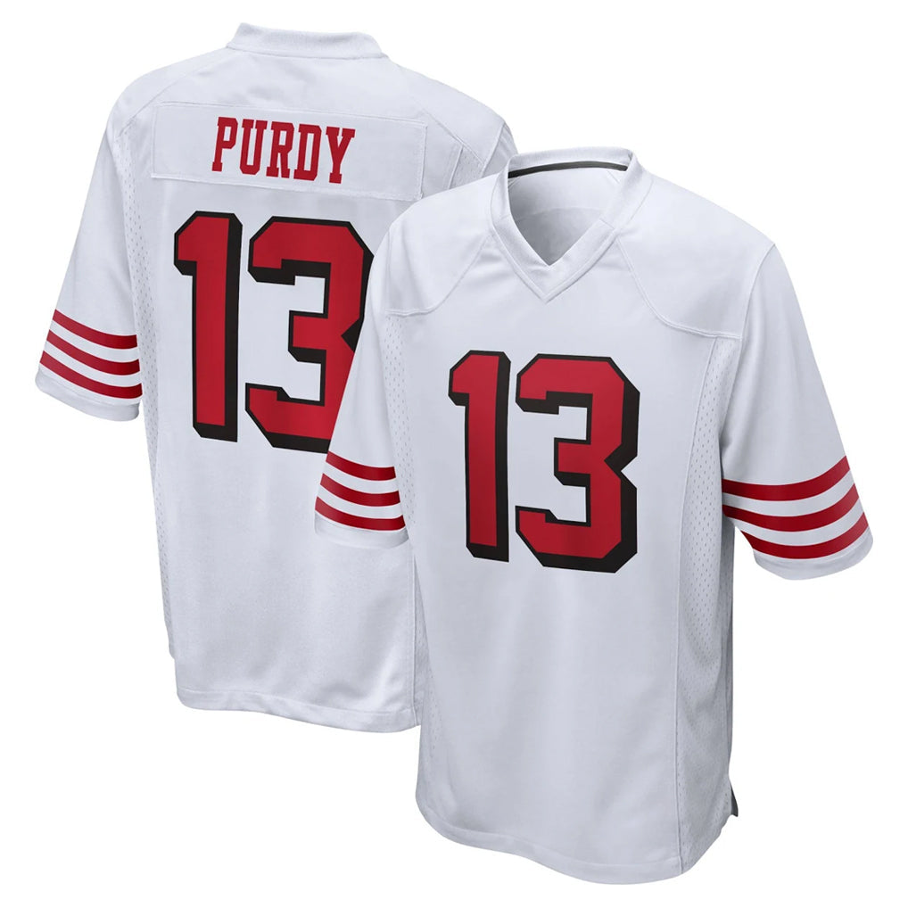 Kooe SF.49ers #13 Brock Purdy Player White Limited Alternate Home Game Stitched Jerseys