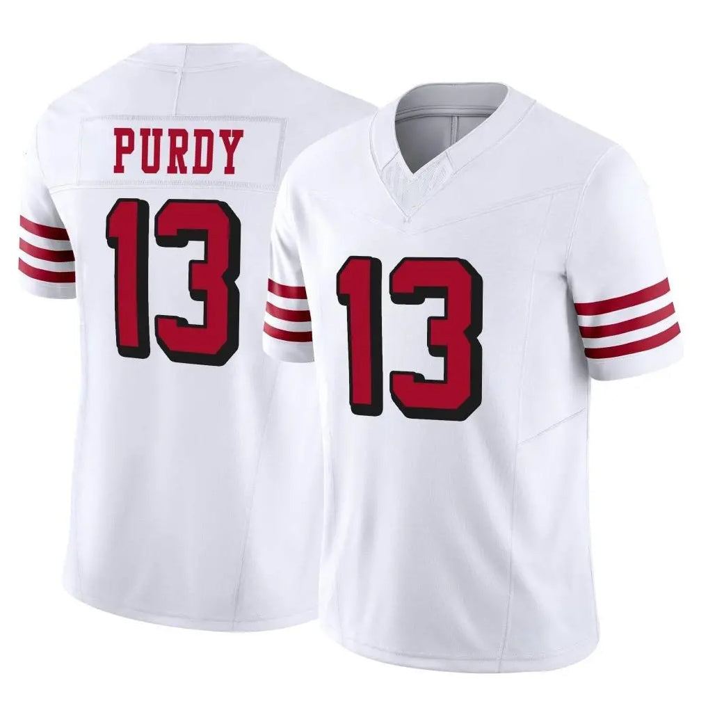 Kooe SF.49ers #13 Brock Purdy Player White Limited Alternate Vapor F.U.S.E. Home Game Stitched Jerseys