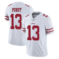 Kooe SF.49ers #13 Brock Purdy Player White Limited Vapor Untouchable Home Game Stitched Jerseys