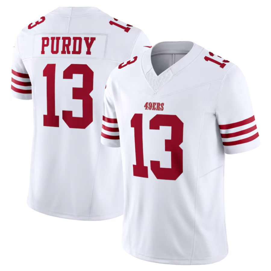 Kooe SF.49ers #13 Brock Purdy Playre White Vapor F.U.S.E. Limited Stitched Jerseys