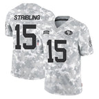 Kooe SF.49ers #15 De'Zhaun Stribling Player Arctic Camo Limited Salute To Service Home Game Stitched Jerseys