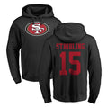 Kooe SF.49ers #15 De'Zhaun Stribling Player Black LOGO Pullover Hoodies Home Game Stitched Jerseys