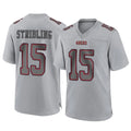 Kooe SF.49ers #15 De'Zhaun Stribling Player Gray Atmosphere Fashion Home Game Stitched Jerseys