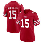 Kooe SF.49ers #15 De'Zhaun Stribling Player Red Game Home Stitched Jerseys