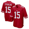 Kooe SF.49ers #15 De'Zhaun Stribling Player Red Home Game Stitched Jerseys