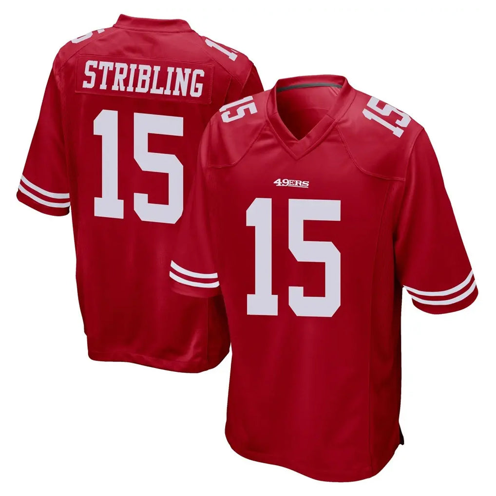 Kooe SF.49ers #15 De'Zhaun Stribling Player Red Home Game Stitched Jerseys