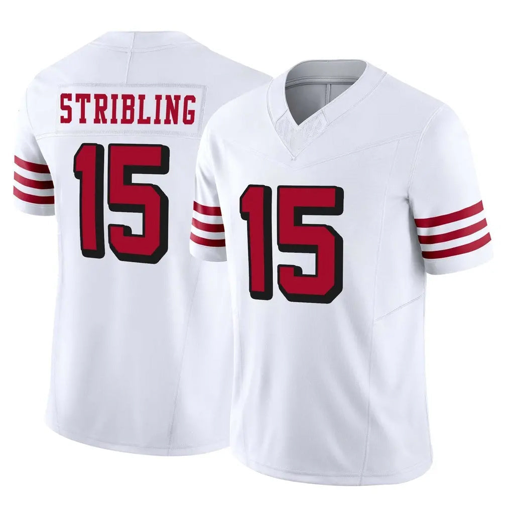 Kooe SF.49ers #15 De'Zhaun Stribling Player White Limited Alternate Vapor F.U.S.E. Home Game Stitched Jerseys