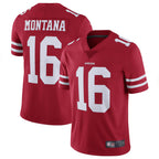 Kooe SF.49ers #16 Joe Montana Player Vapor Untouchable Limited Throwback Stitched Jerseys