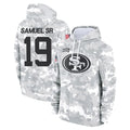 Kooe SF.49ers #19 Deebo Samuel Sr. Player Arctic Camo Limited Salute to Service Pullover Hoodies Game Stitched Jerseys