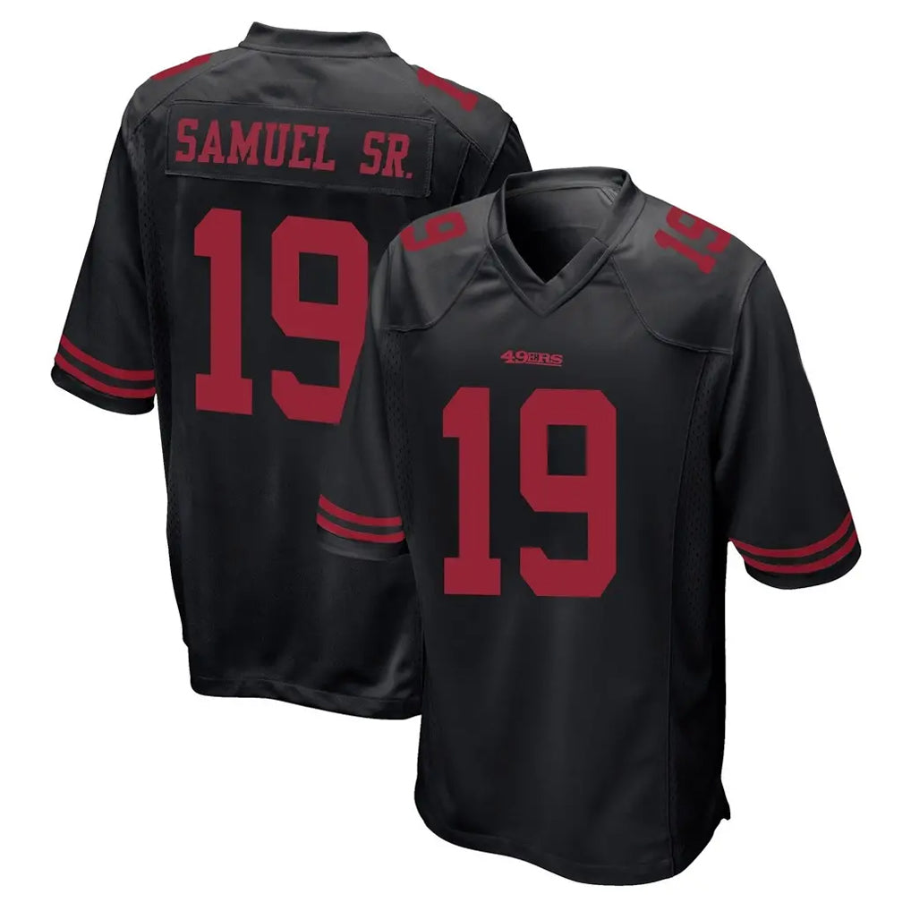 Kooe SF.49ers #19 Deebo Samuel Sr. Player Black Alternate Home Game Stitched Jerseys