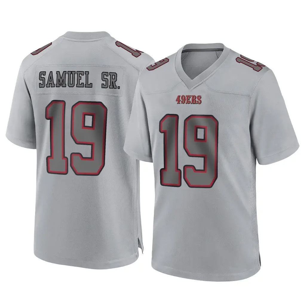 Kooe SF.49ers #19 Deebo Samuel Sr. Player Gray Atmosphere Fashion Home Game Stitched Jerseys