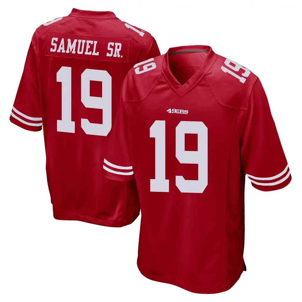 Kooe SF.49ers #19 Deebo Samuel Sr. Player Red Home Game Stitched Jerseys