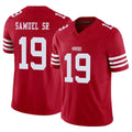 Kooe SF.49ers #19 Deebo Samuel Sr. Player Red Limited Vapor F.U.S.E. Home Game Stitched Jerseys