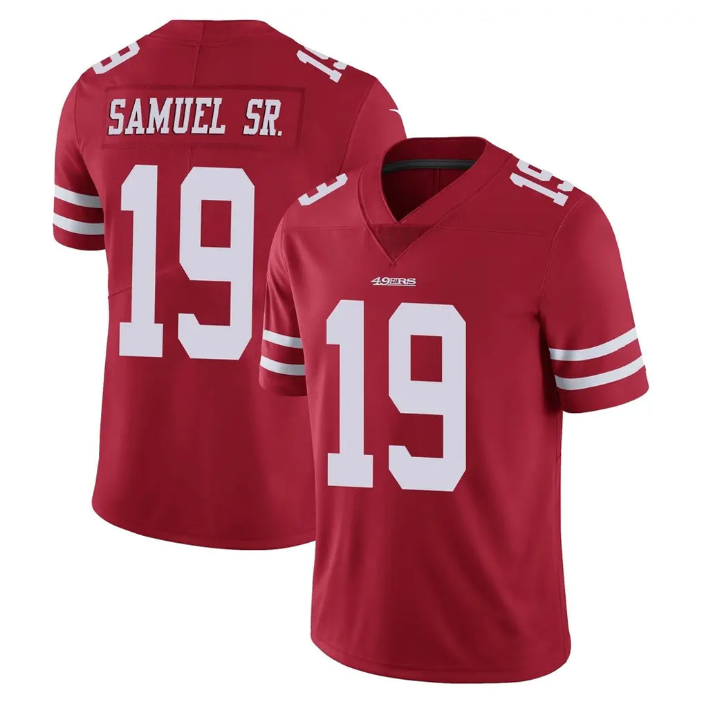 Kooe SF.49ers #19 Deebo Samuel Sr. Player Red Limited Vapor Untouchable Home Game Stitched Jerseys