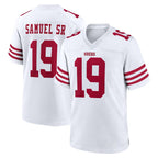Kooe SF.49ers #19 Deebo Samuel Sr. Player White Game Home Stitched Jerseys
