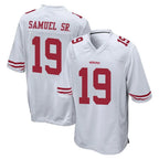 Kooe SF.49ers #19 Deebo Samuel Sr. Player White Home Game Stitched Jerseys
