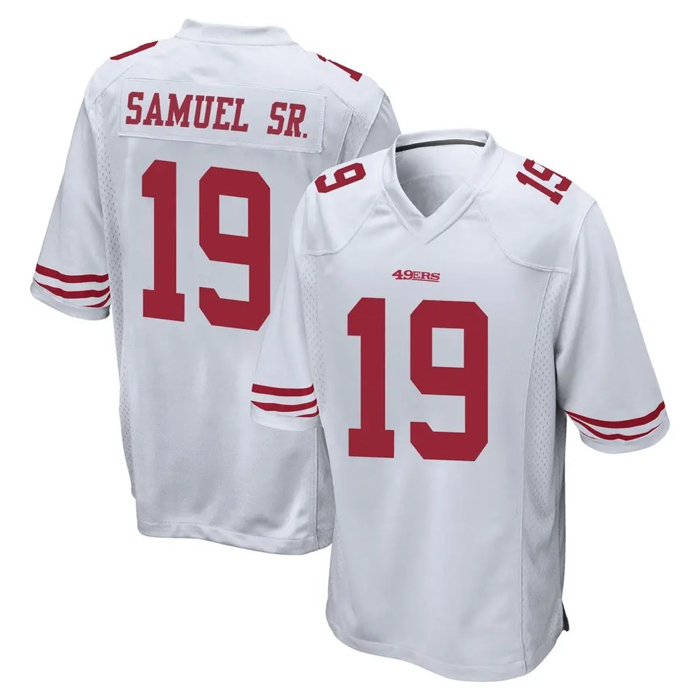 Kooe SF.49ers #19 Deebo Samuel Sr. Player White Home Game Stitched Jerseys