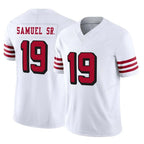 Kooe SF.49ers #19 Deebo Samuel Sr. Player White Limited Alternate Vapor F.U.S.E. Home Game Stitched Jerseys