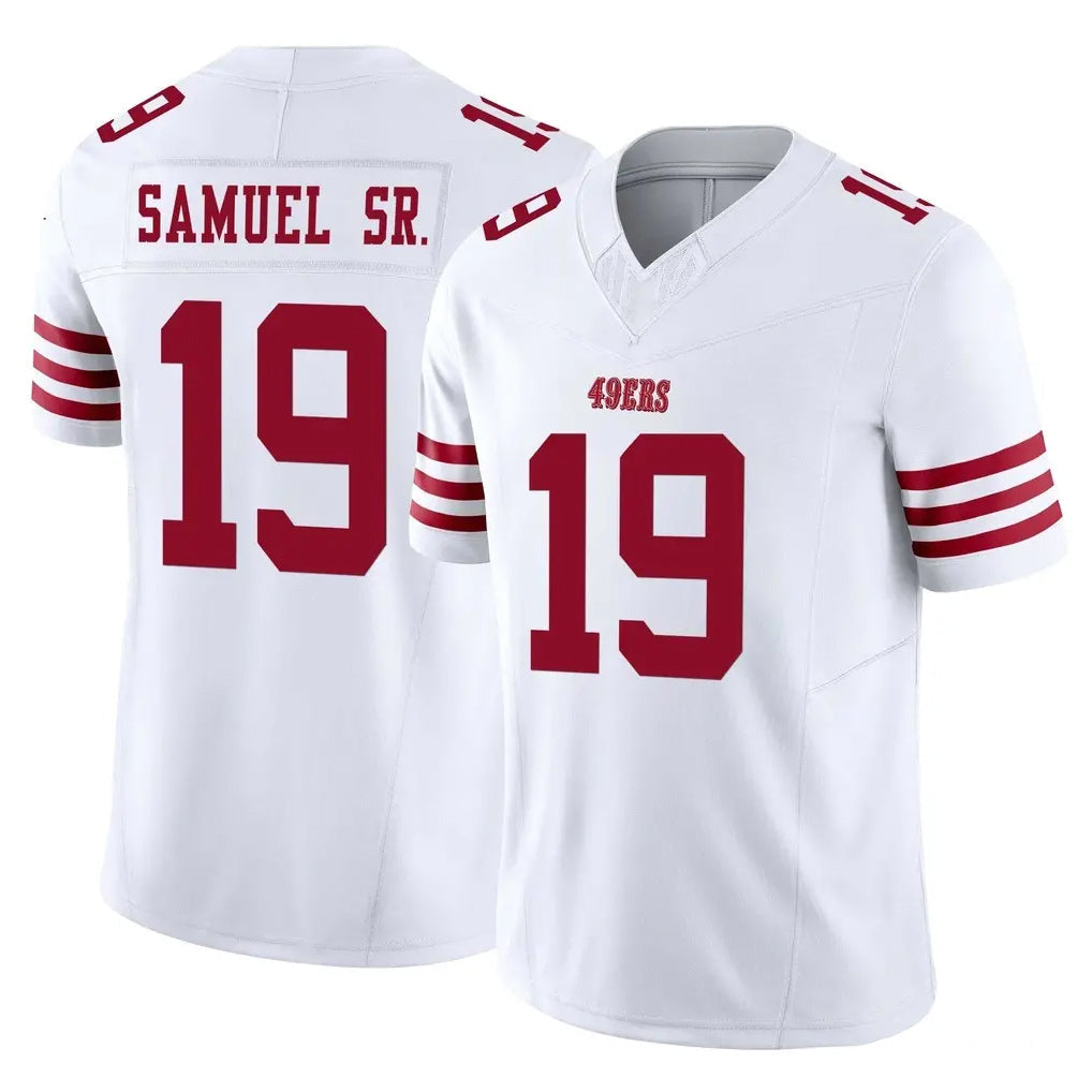 Kooe SF.49ers #19 Deebo Samuel Sr. Player White Limited Vapor F.U.S.E. Home Game Stitched Jerseys