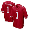 Kooe SF.49ers #1 Ricky Pearsall Player Scarlet Game Stitched Jerseys