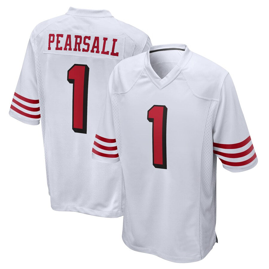 Kooe SF.49ers #1 Ricky Pearsall Player White Game Stitched Jerseys