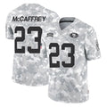 Kooe SF.49ers #23 Christian McCaffrey Player Arctic Camo Limited Salute To Service Home Game Stitched Jerseys