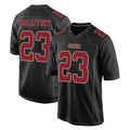 Kooe SF.49ers #23 Christian McCaffrey Player Black Fashion Home Game Stitched Jerseys