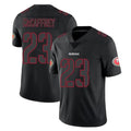Kooe SF.49ers #23 Christian McCaffrey Player Black Impact Limited Home Game Stitched Jerseys
