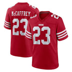 Kooe SF.49ers #23 Christian McCaffrey Player Red Game Home Stitched Jerseys