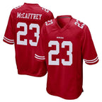 Kooe SF.49ers #23 Christian McCaffrey Player Red Home Game Stitched Jerseys