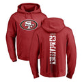 Kooe SF.49ers #23 Christian McCaffrey Player Red LOGO Pullover Hoodies Home Game Stitched Jerseys