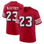 Kooe SF.49ers #23 Christian McCaffrey Player Red Limited Alternate Home Game Stitched Jerseys