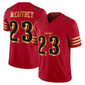 Kooe SF.49ers #23 Christian McCaffrey Player Red Rivalries Vapor Limited Home Game Stitched Jerseys